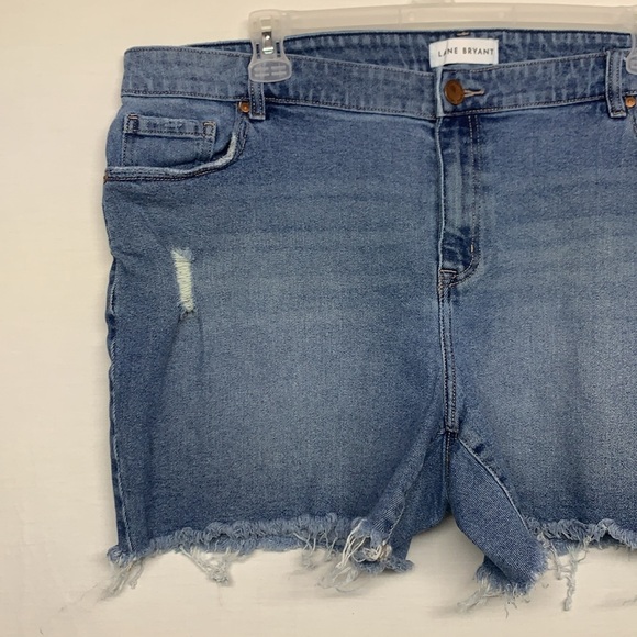 Lane Bryant Distressed Cutoff Jean Shorts - Picture 2 of 7